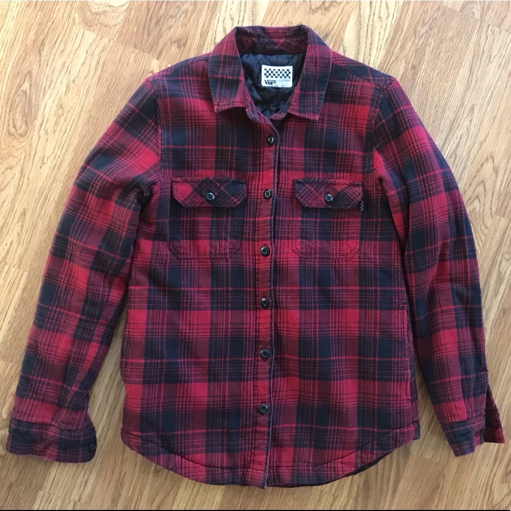 Women’s Vans Hixon Flannel Buffalo Plaid Top